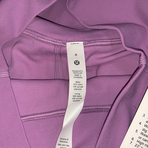 Lululemon Align High-Rise Crop 23" NWT - Picture 5 of 6